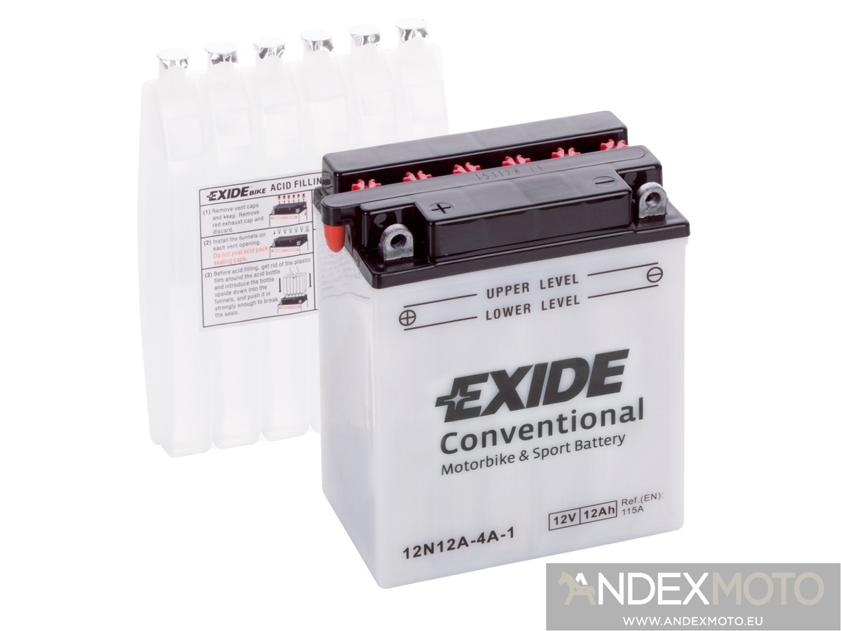 Akumulator EXIDE 12N12A-4A-1 (CB12A-A YB12A-A 12Ah