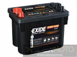 Akumulator 12V 50Ah EXIDE START AGM EM1000