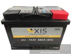 Akumulator AXIS 12V 74Ah 680A