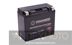Akumulator AGM (Gel) MTX20L-BS 18 Ah Moretti