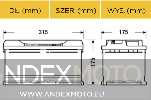 Akumulator 12V 75Ah CENTRA START-STOP EFB CL752