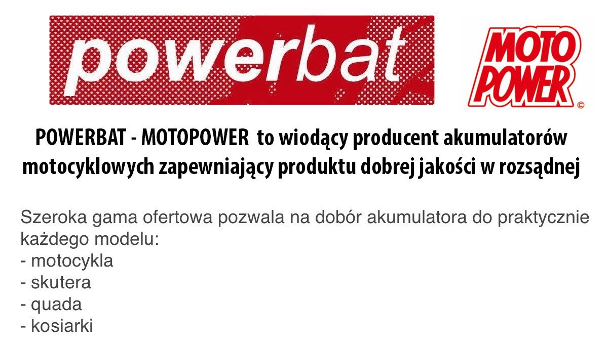 Akumulator Powerbat 6,5Ah CT7B-BS YT7B-BS ET7B-BS